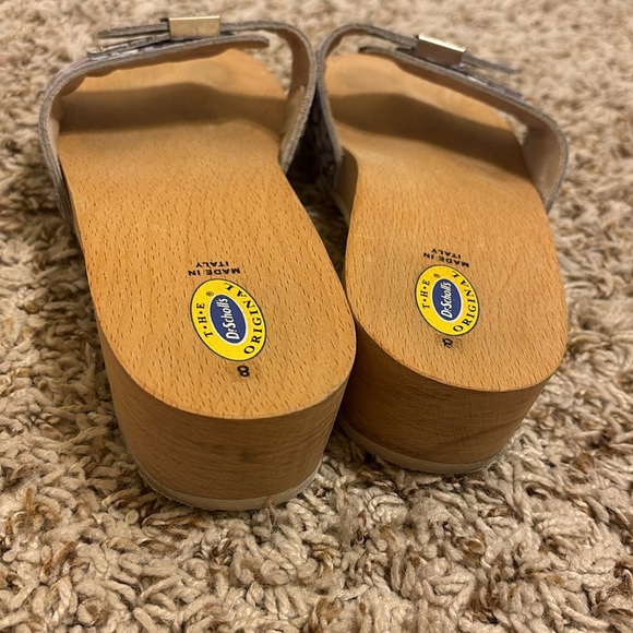 Vintage Dr Scholl's Wooden Exercise
Sandals purple floral Size 8 Italy - Picture 12 of 16